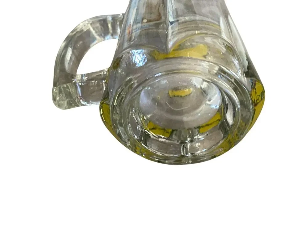 Masters Golf Tournament Glass Beer Mug logo Stein Drinking Heavy Glass Red Flag